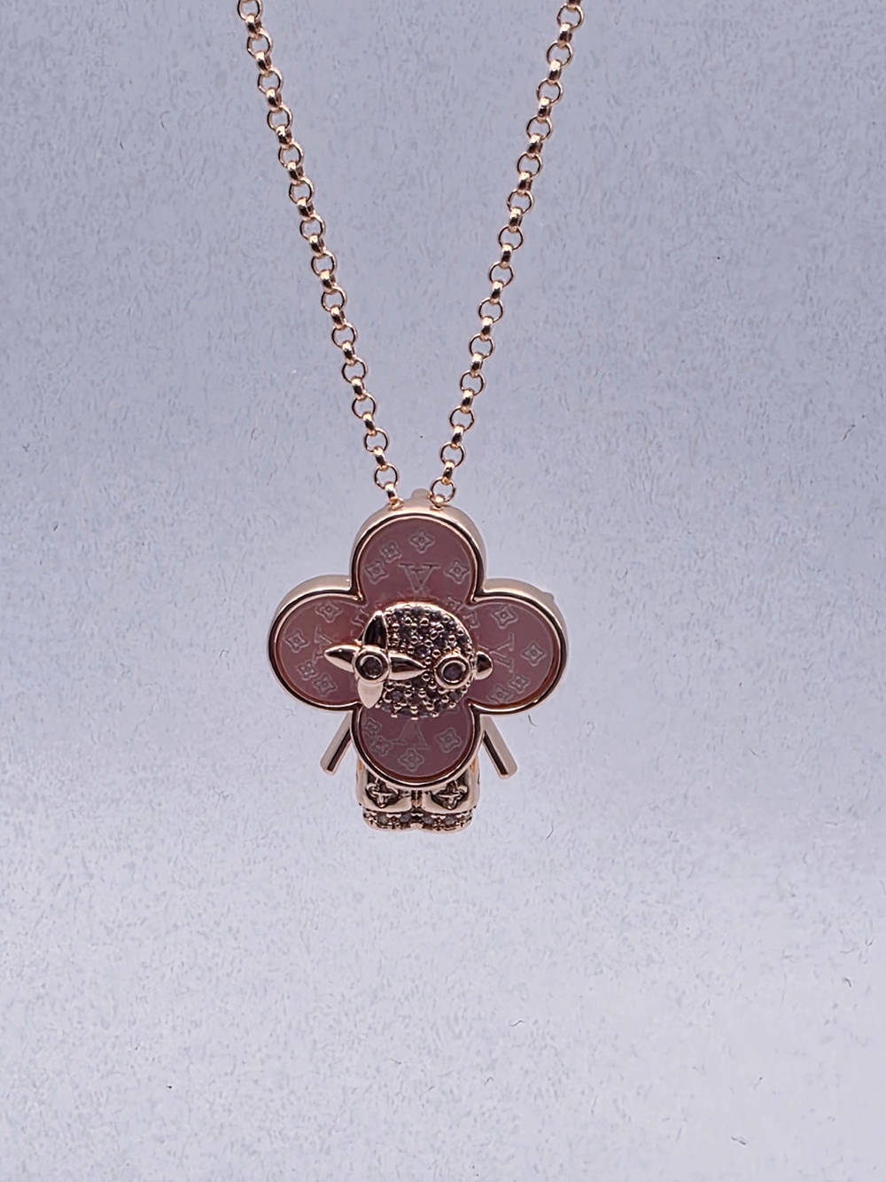 Rose Gold Vivi Pendant Necklace - Designer Style